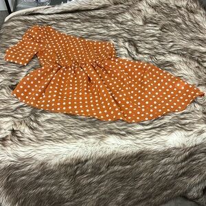 Moon orchid kids xs one shoulder top. Like new!
